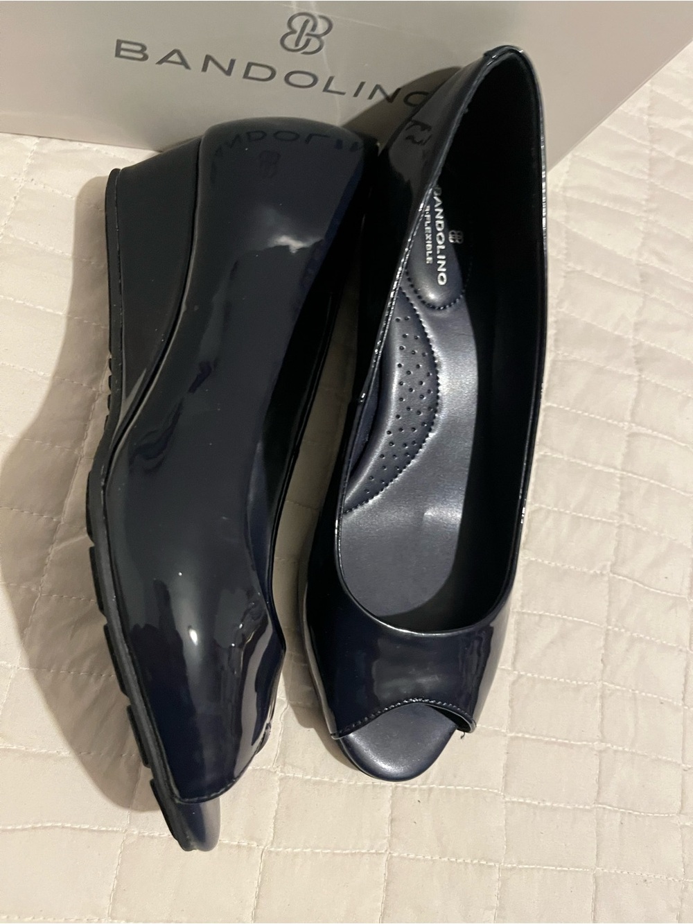 Bandolino
Women's Candra Low Wedge Peep Toe Dress Pumps
